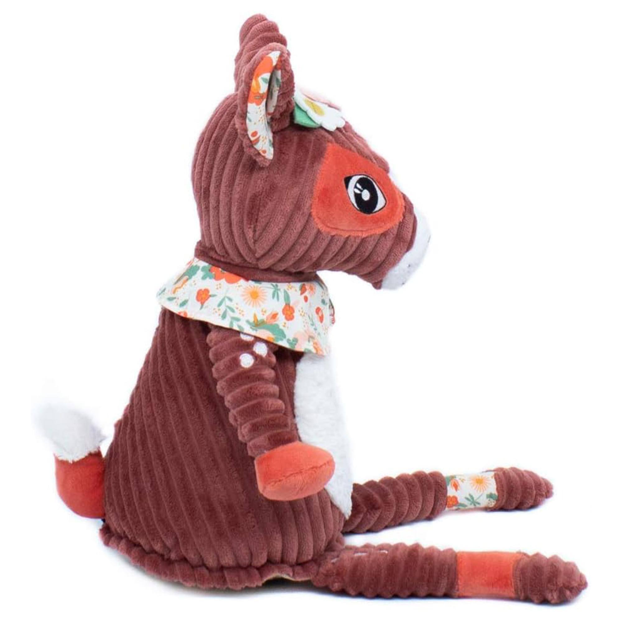 Alt View 1. TriAction Toys - Les Deglingos Original Plush | Melimelos the Deer - Brown.