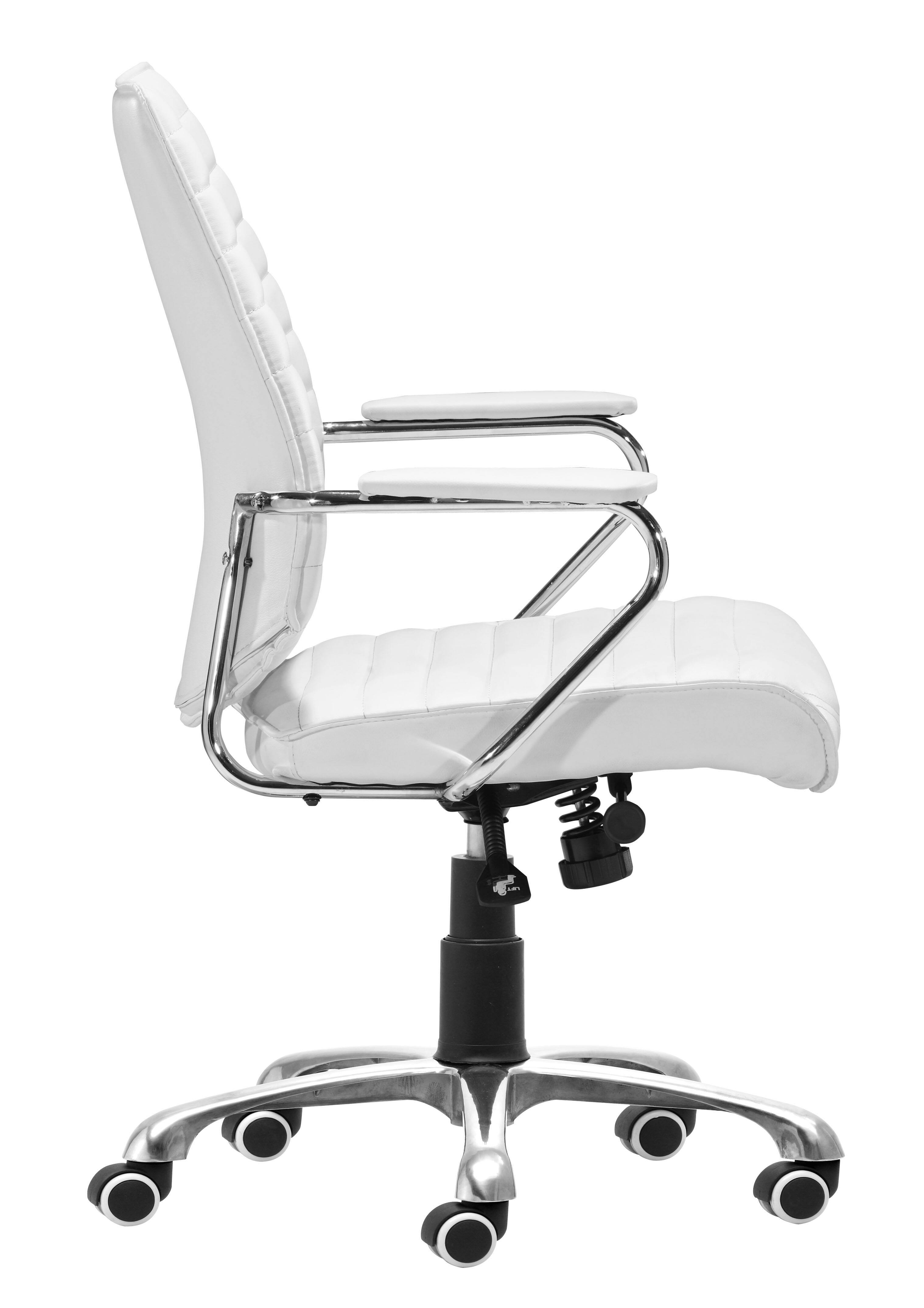Back. Hivvago - Enterprise Low Back Office Chair White - White.