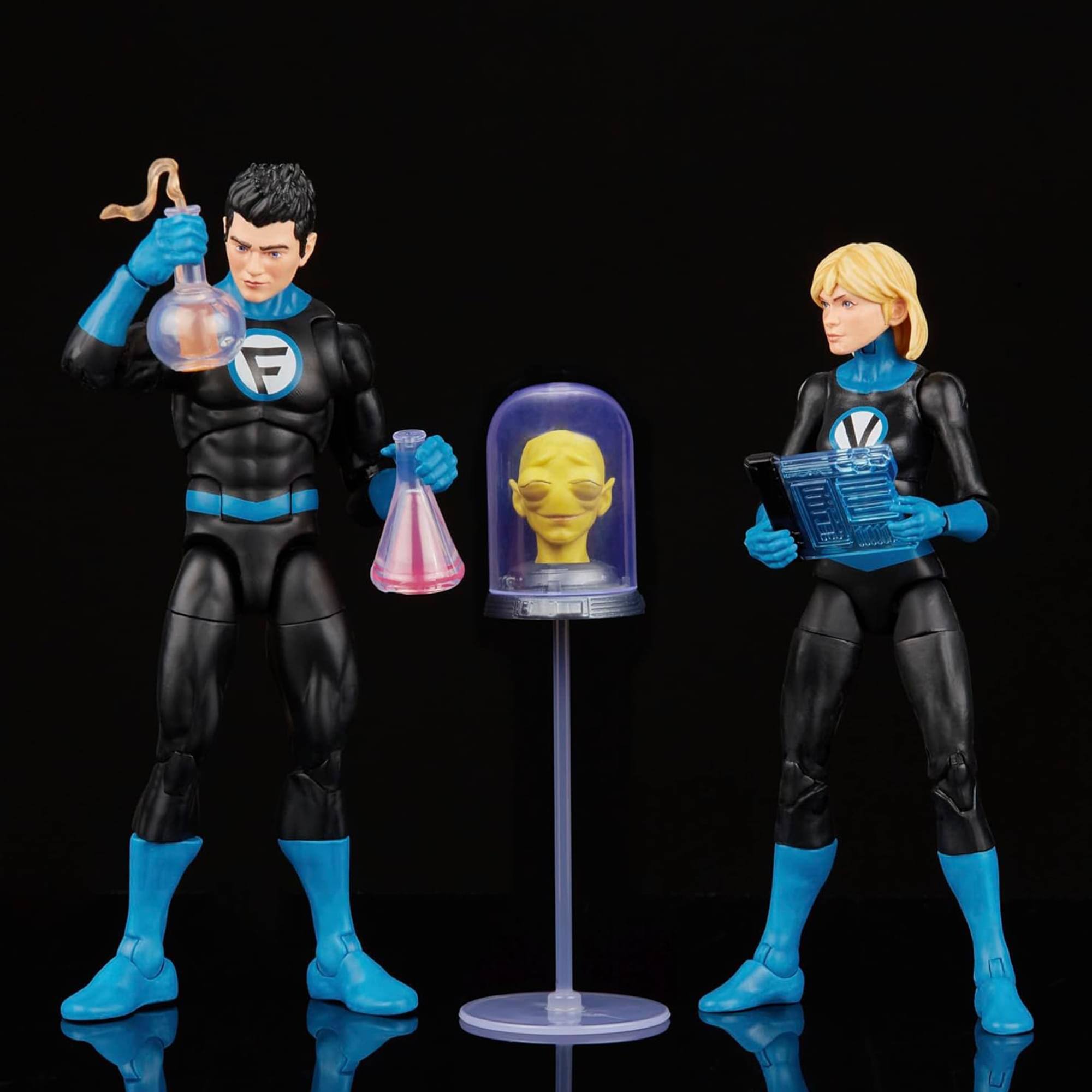 Alt View 2. Hasbro - Marvel Legends Fantastic Four 6 Inch Action Figure 2-Pack | Franklin & Valeria.