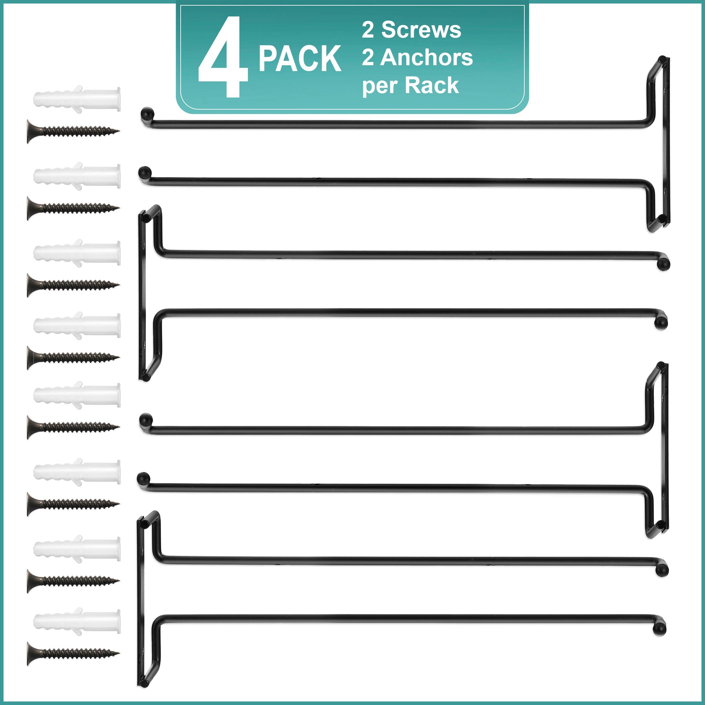 4 PACK  
2 Screws  
2 Anchors per Rack