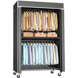 Black Rack With Dark Gray Cover