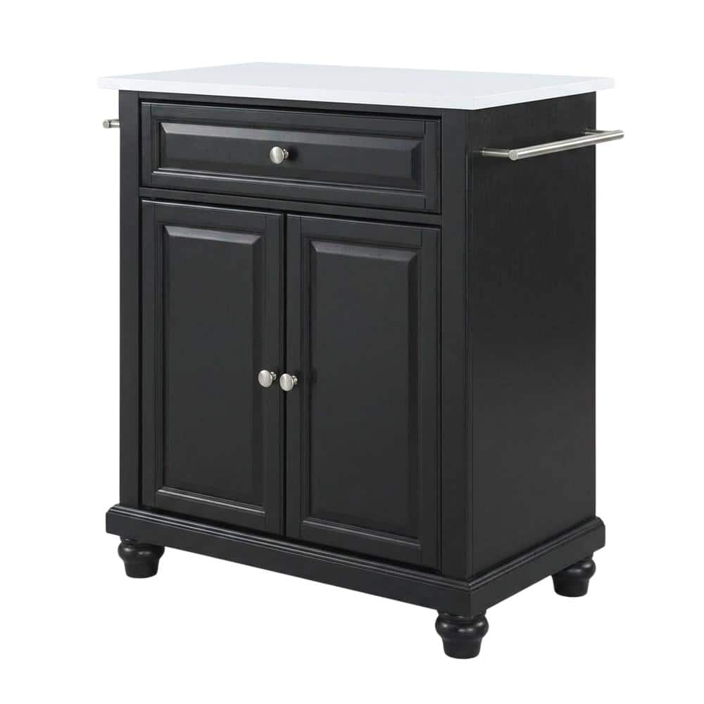 Crosley Furniture - Cambridge Stone Top Portable Kitchen Island/Cart - Black price history on PriceWatchPro