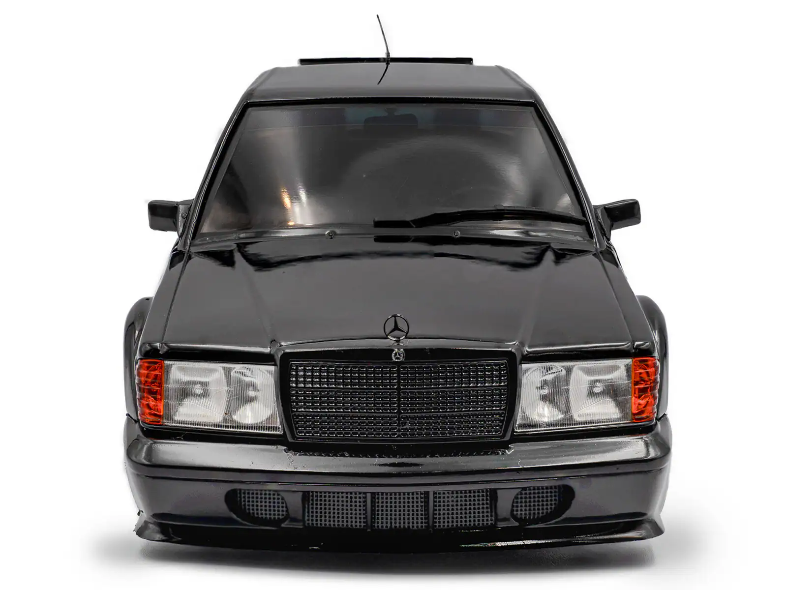 Alt View 4. Solido - Mercedes Benz 190 Evolution II (W201) "Solido Works" Black 1/18 Diecast Model Car by Solido.