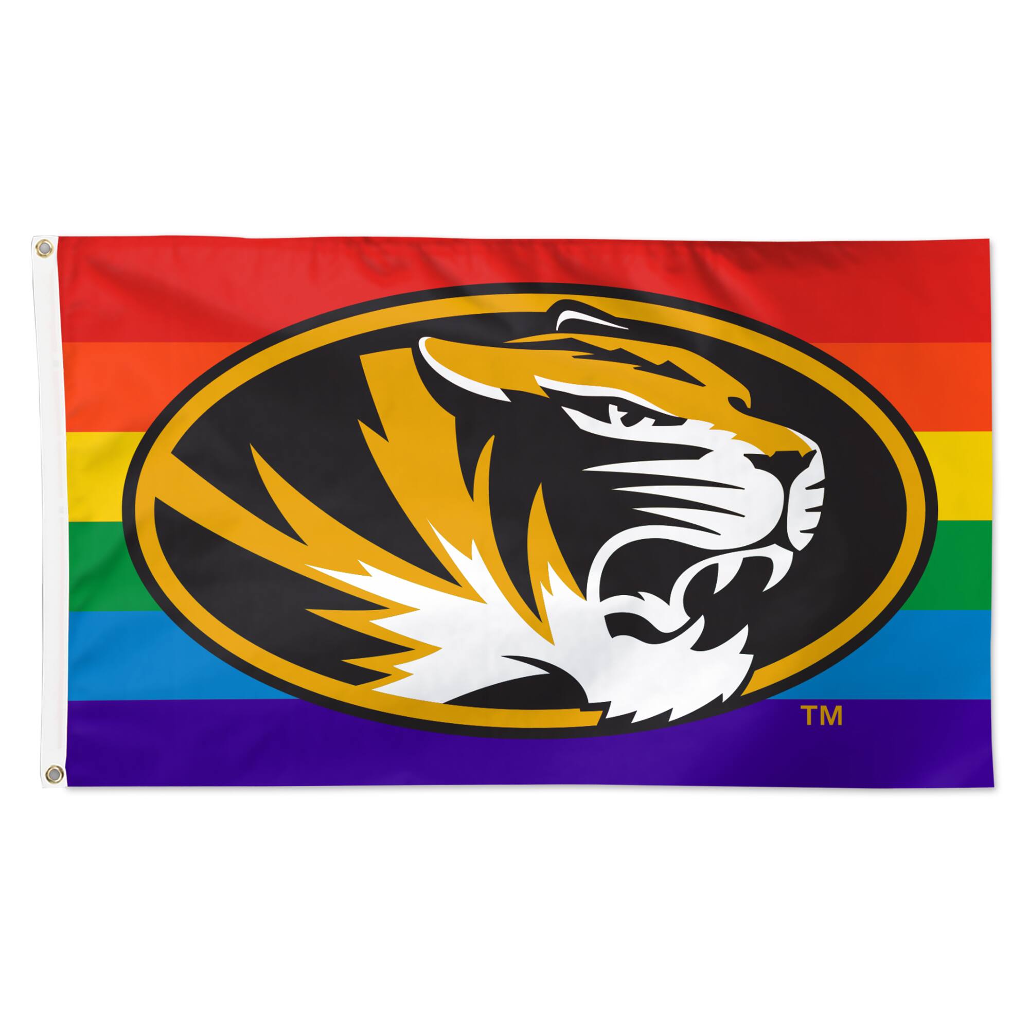 WinCraft - Missouri Tigers 3' x 5' Single-Sided Deluxe Team Pride Flag - Multicolor