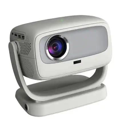 Front. Cluzine - Mini Projector 4K WiFi 1080P HD LCD Home Theater with Stand, Portable Projector.