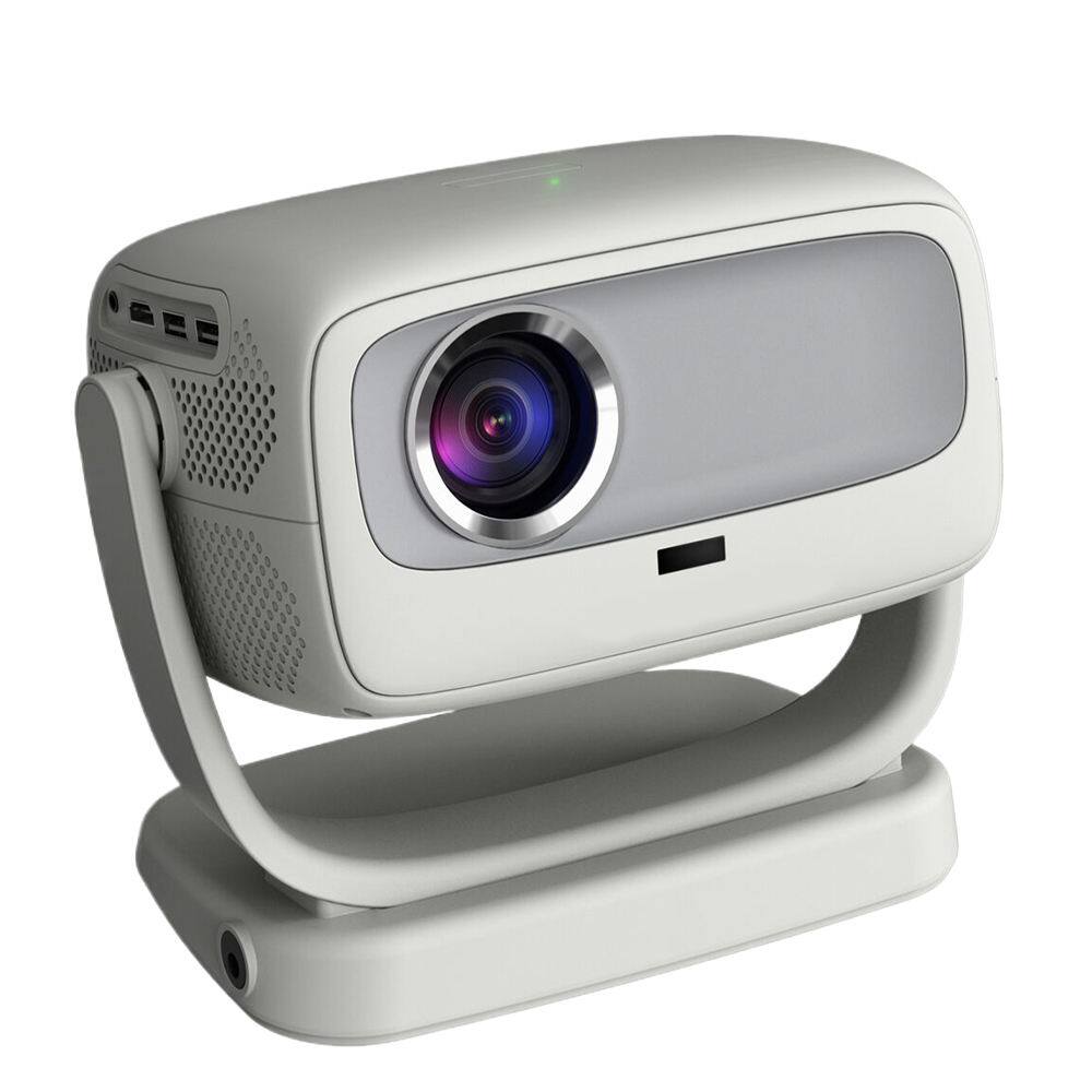 Front. Cluzine - Mini Projector 4K WiFi 1080P HD LCD Home Theater with Stand, Portable Projector.