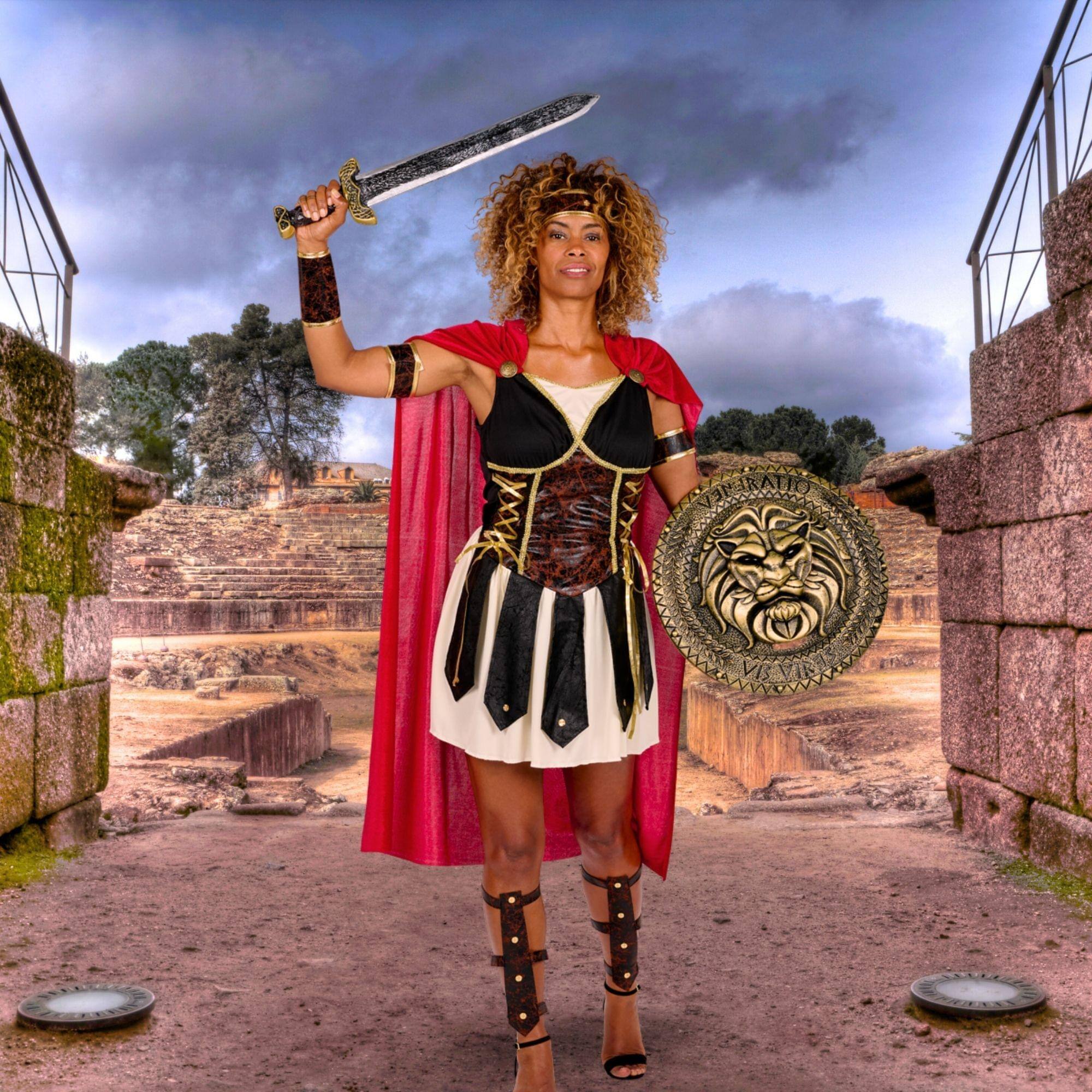 Alt View 3. Orion Costumes - Women Gladiator Adult Costume X-large - Red.