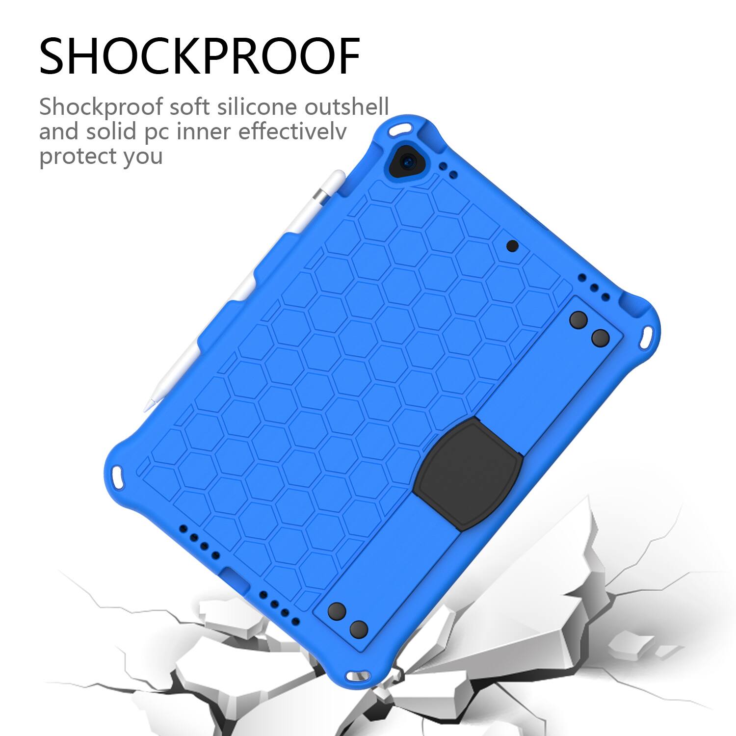 SHOCKPROOF  
Shockproof soft silicone outshell and solid pc inner effectively protect you