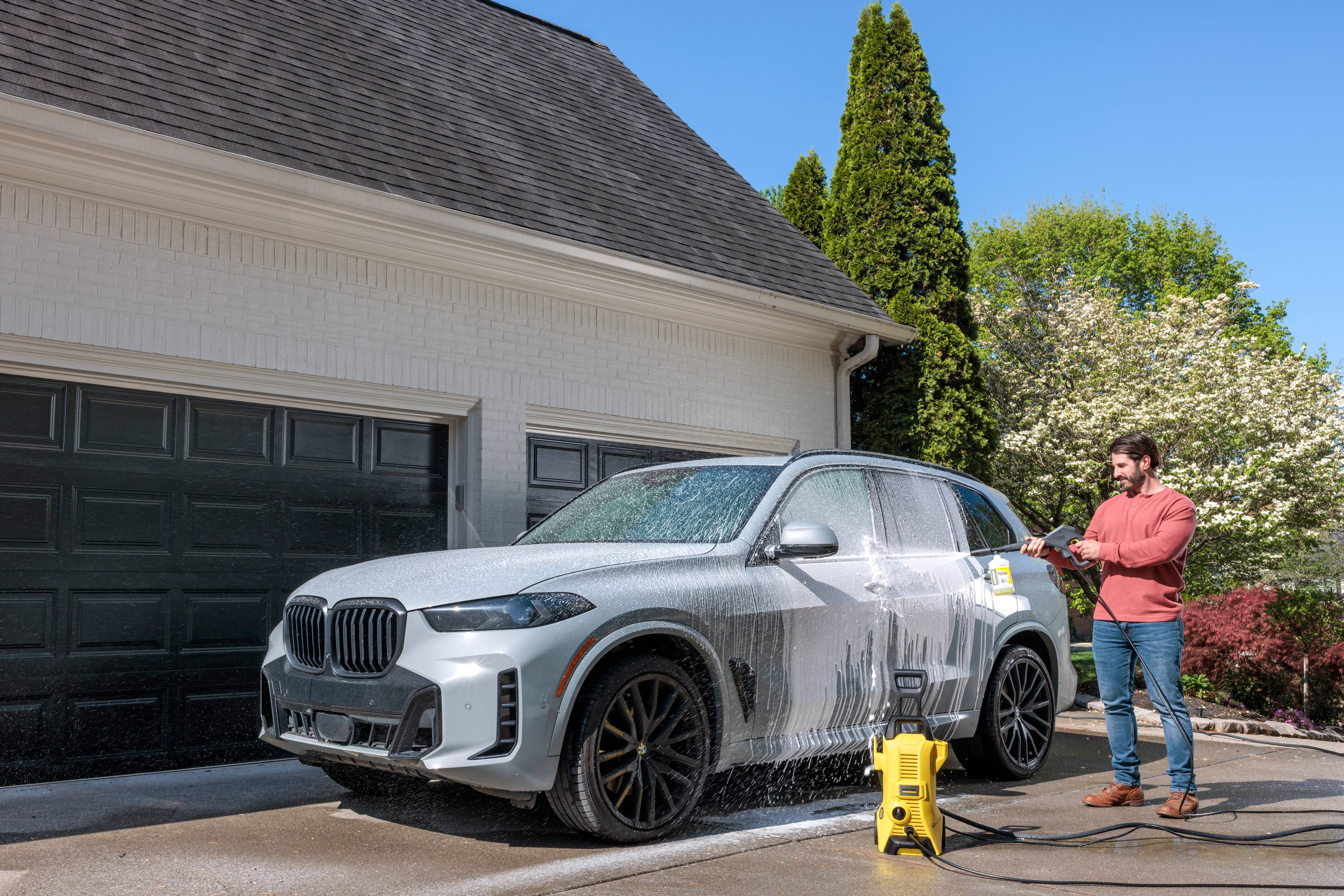 Alt View 2. Karcher - Pressure Washer K 3 Power Control CCK, Max 2100 PSI, Foam Cannon, Car Care Kit, Max 1.50 GPM - Yellow.