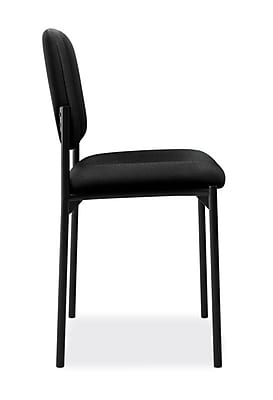 Alt View 2. HON - Scatter Fabric Stacking Guest Chair - Black.