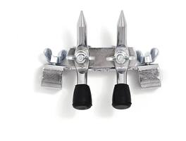 Gibraltar Hardware - Hoop Mounted Bass Drum Anchor, Prevents Drum Creep with Dual Surface Tips for Carpet or Hard Floors, Universal Fit