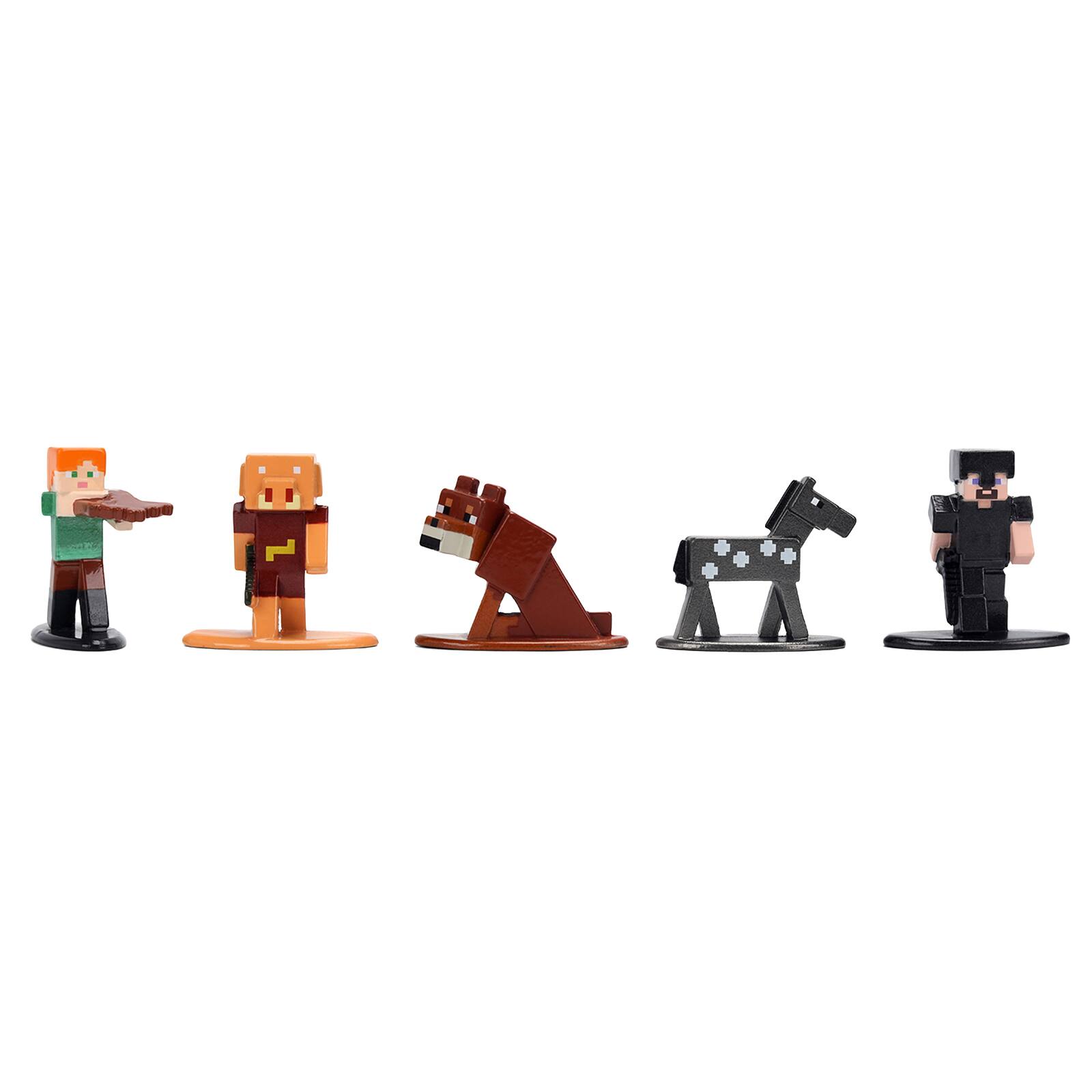 Alt View 3. Jada - Set of 12 Diecast Figures "Minecraft" Video Game Wave 2 "Nano Metalfigs" Series Diecast models by Jada.