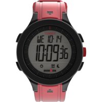 Timex - Unisex IRONMAN T200 42mm Watch - Red Strap Digital Dial Black Case - Red - Front_Zoom