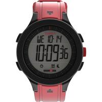 Timex - Unisex IRONMAN T200 42mm Watch - Red Strap Digital Dial - Red - Front_Zoom