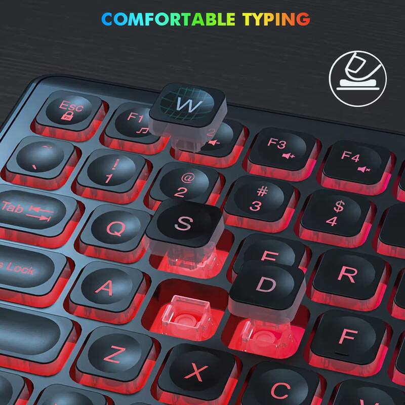 COMFORTABLE TYPING

1 Tab : Lock Esc Fa F1 ! 1 Q A W 2 @ 2 S F3 # 3 D F4 $ 4 R Z X F 0 ..