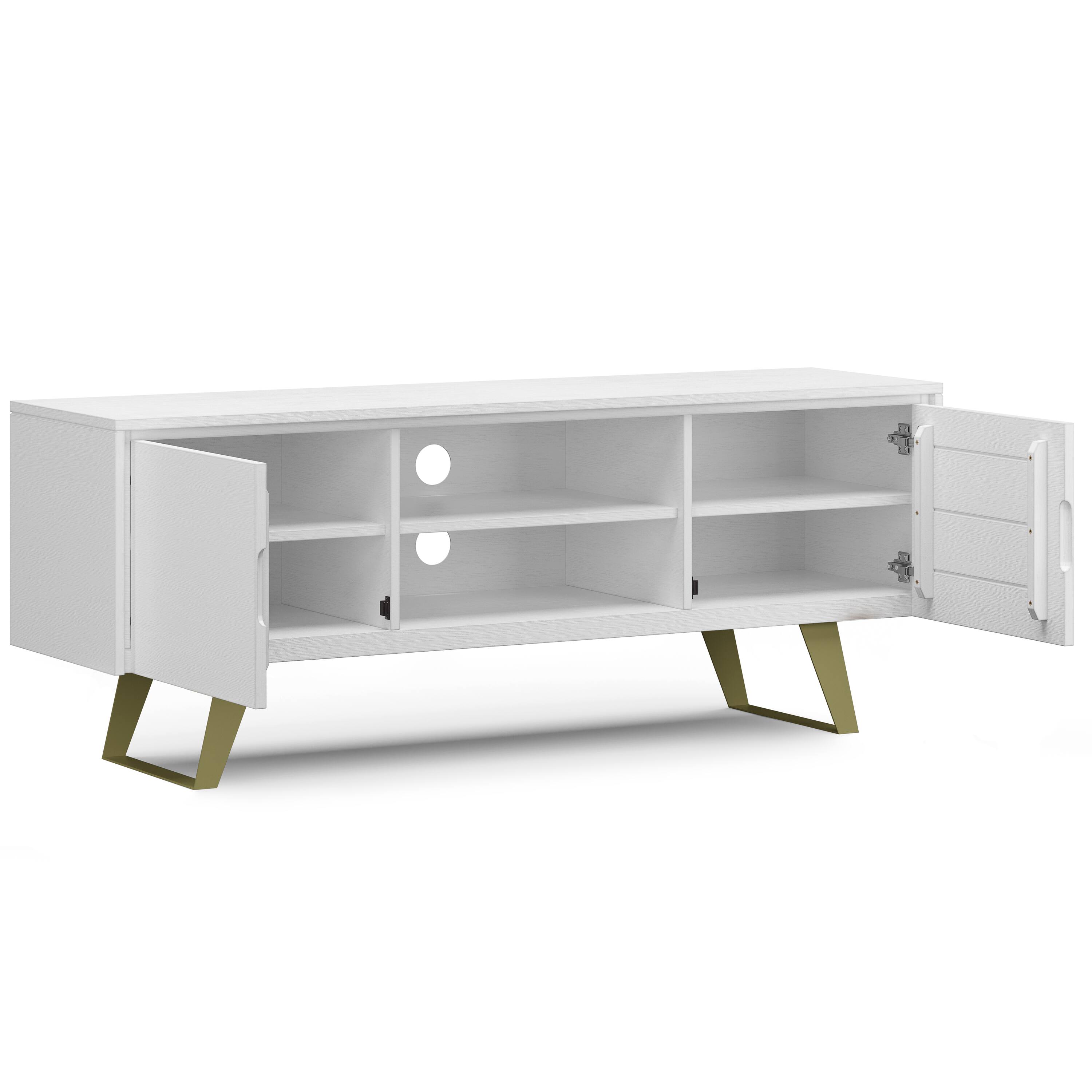 Alt View 11. Simpli Home - Lowry TV Media Stand - White.