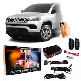MPC - 4 Button 2 Way Remote Start For 2019-2025 Jeep Compass - Semi Plug-n-Play - Black