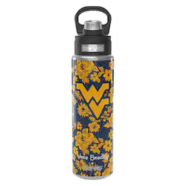 Tervis - Vera Bradley x West Virginia Mountaineers 24oz. Wide Mouth Bottle with Deluxe Lid - Multicolor