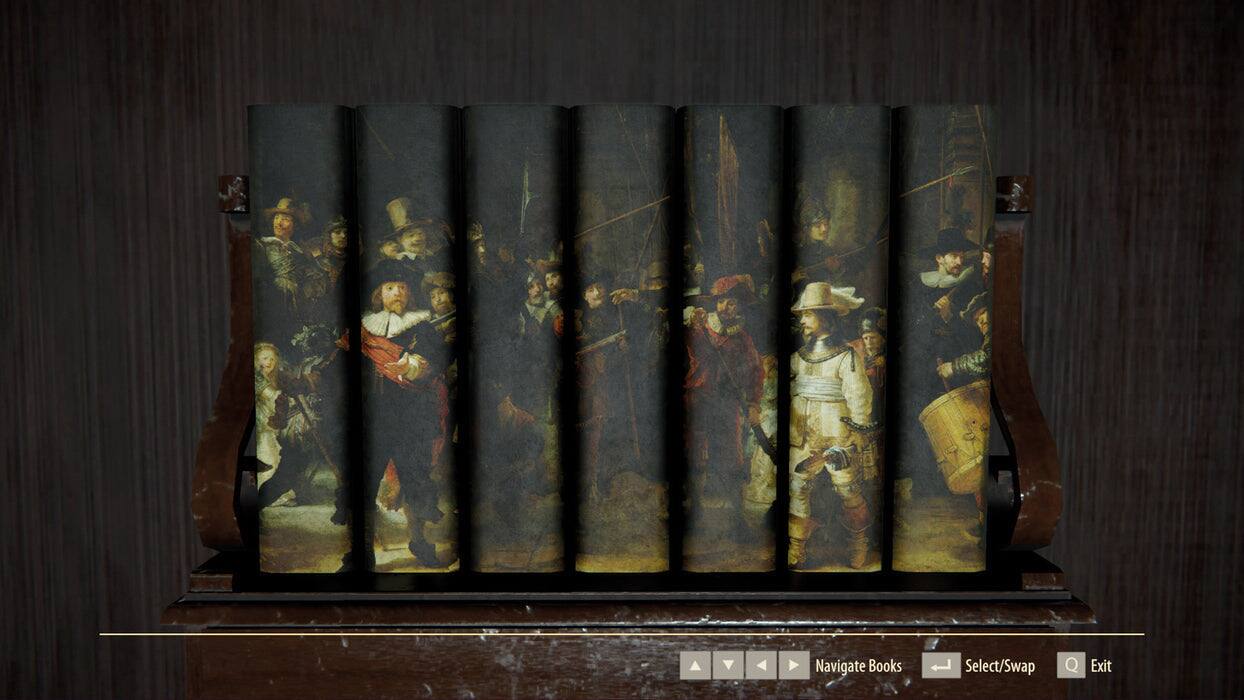 Navigate Books  
Select/Swap  
Exit