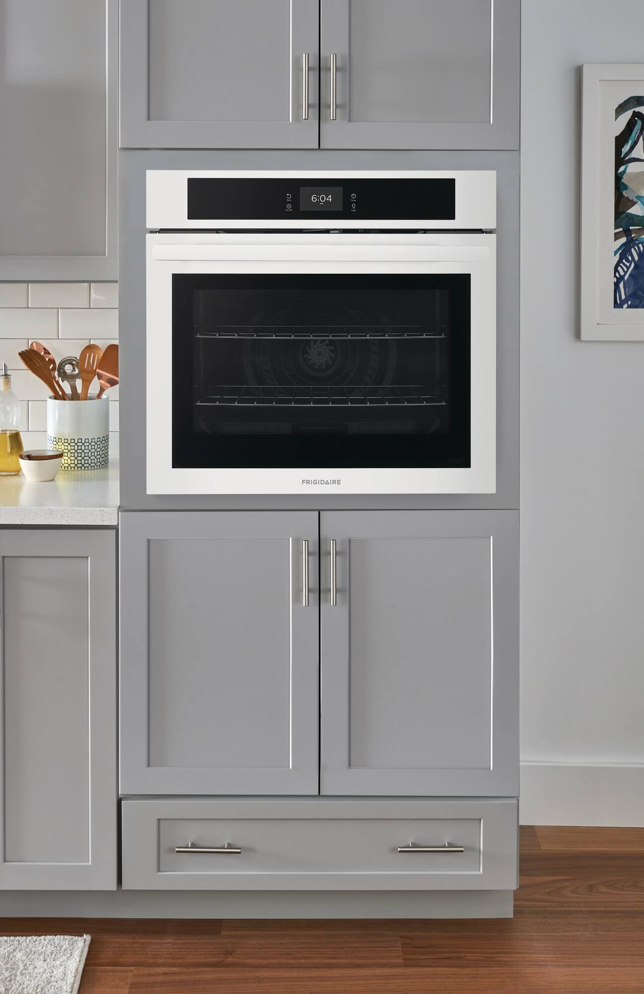 Alt View 15. Frigidaire - Frigidaire 30'' Single Electric Wall Oven with Fan Convection - White.