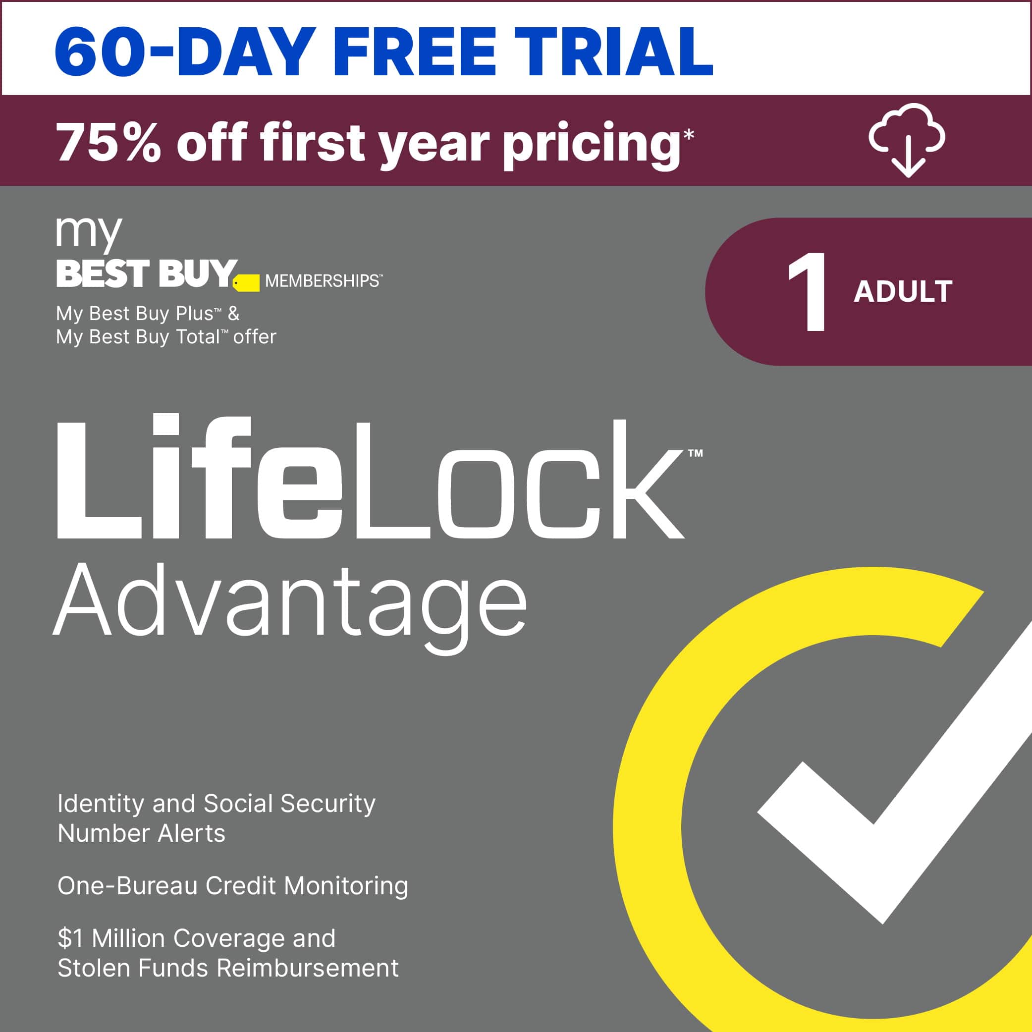 Advantage Identity Theft Protection Individual Plan for 60 Days, Auto-Renews at $59.99 for First Year - Alt_View_Zoom_11