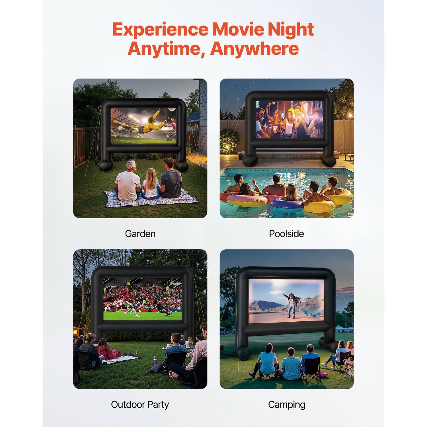 Experience Movie Night Anytime, Anywhere

Garden
Poolside
Outdoor Party
Camping