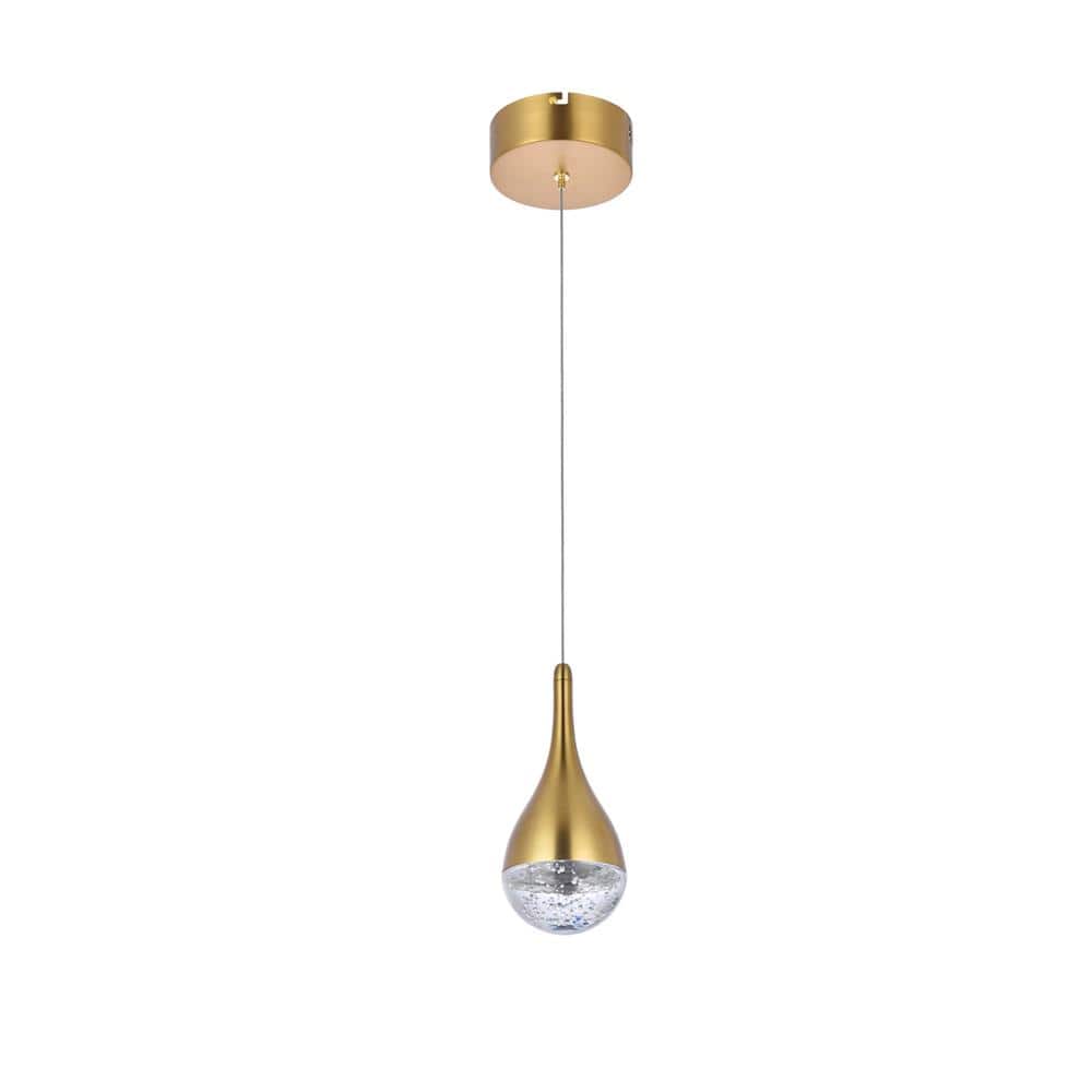 Elegant Lighting - Amherst 5 inch LED pendant in - Satin Gold price history on PriceWatchPro
