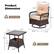 Product Dimension
Each Chair
- 24.8" (Height)
- 23.2" (Back Height)
- 6" (Armrest Height)
- 21.6" (Seat Width)
- 3.5" (Seat Depth)
- 22" (Seat Height)
- 35.4" (Overall Height)
- 25.6" (Seat Width)
- 22.8" (Seat Depth)
- 20.2" (Seat Height)
- 6.7" (Leg Height)
- 11.8" (Leg Width)
- 13.8" (Leg Depth)
- 410 LBS (Weight Capacity)
Table
- 17.5" (Top Width)
- 17.5" (Top Depth)
- 20.2" (Top Height)
- 6.7" (Leg Height)
- 11.8" (Leg Width)
- 13.8" (Leg Depth)
- 80 LBS (Weight Capacity)