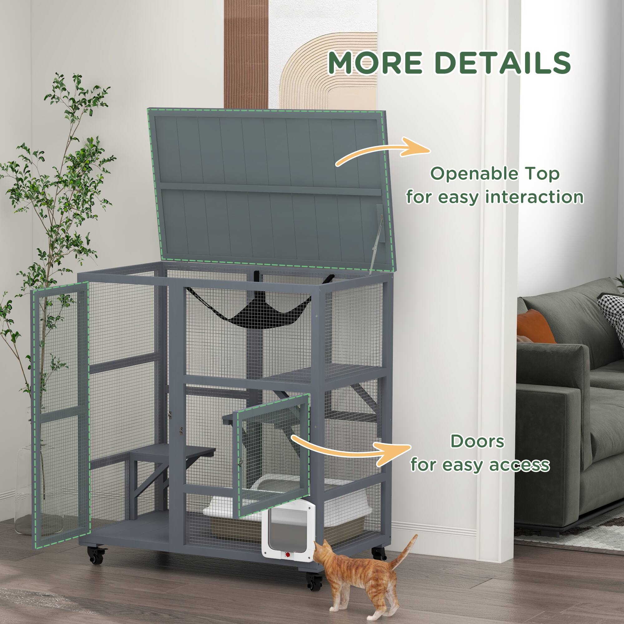 MORE DETAILS

- Openable Top for easy interaction
- Doors for easy access
