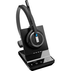 Front. EPOS - EPOS IMPACT SDW 5036 - US Headset - Mono - USB - Wireless - Bluetooth/DECT - 590.6 ft - 150 Hz to 11 kHz - On-ear - Black.