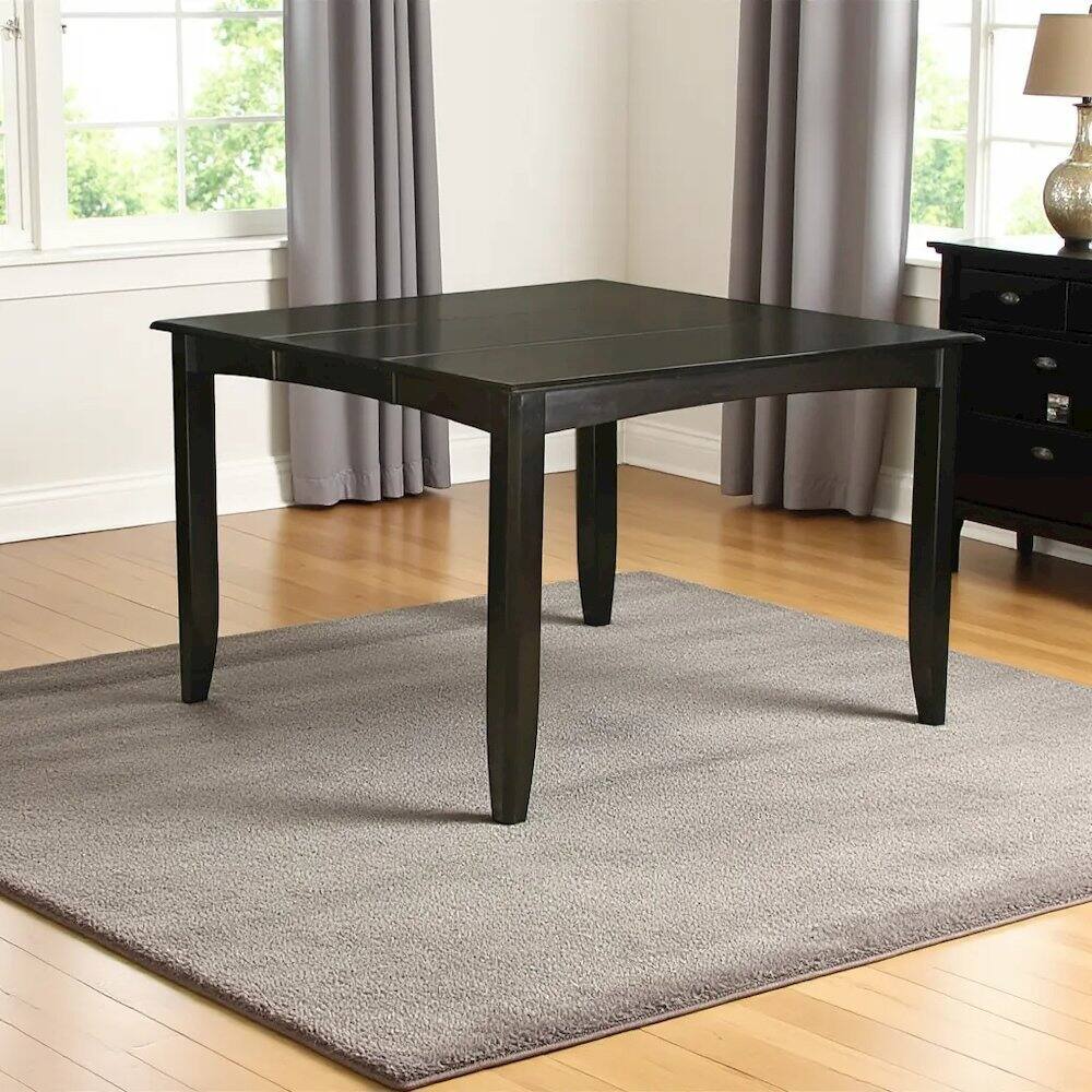 Left. FurniFact - Elegant Counter Height Dining Table with Drop Leaf for Small Spaces - Cappuccino.