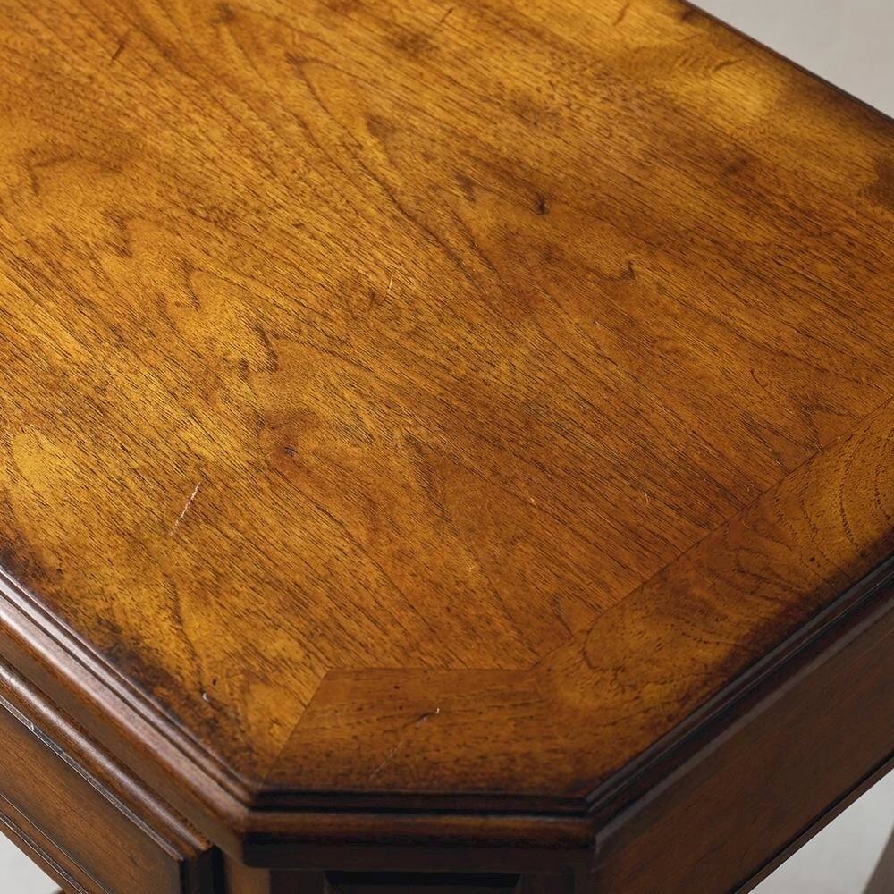 Alt View 2. Starlight Canyon Home - Traditional Console Table with Drawer for Entryway - Medium Brown.
