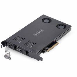 Startech - Dual-Bay M.2 NVMe SSD to PCIe x8 Removable Mobile Rack