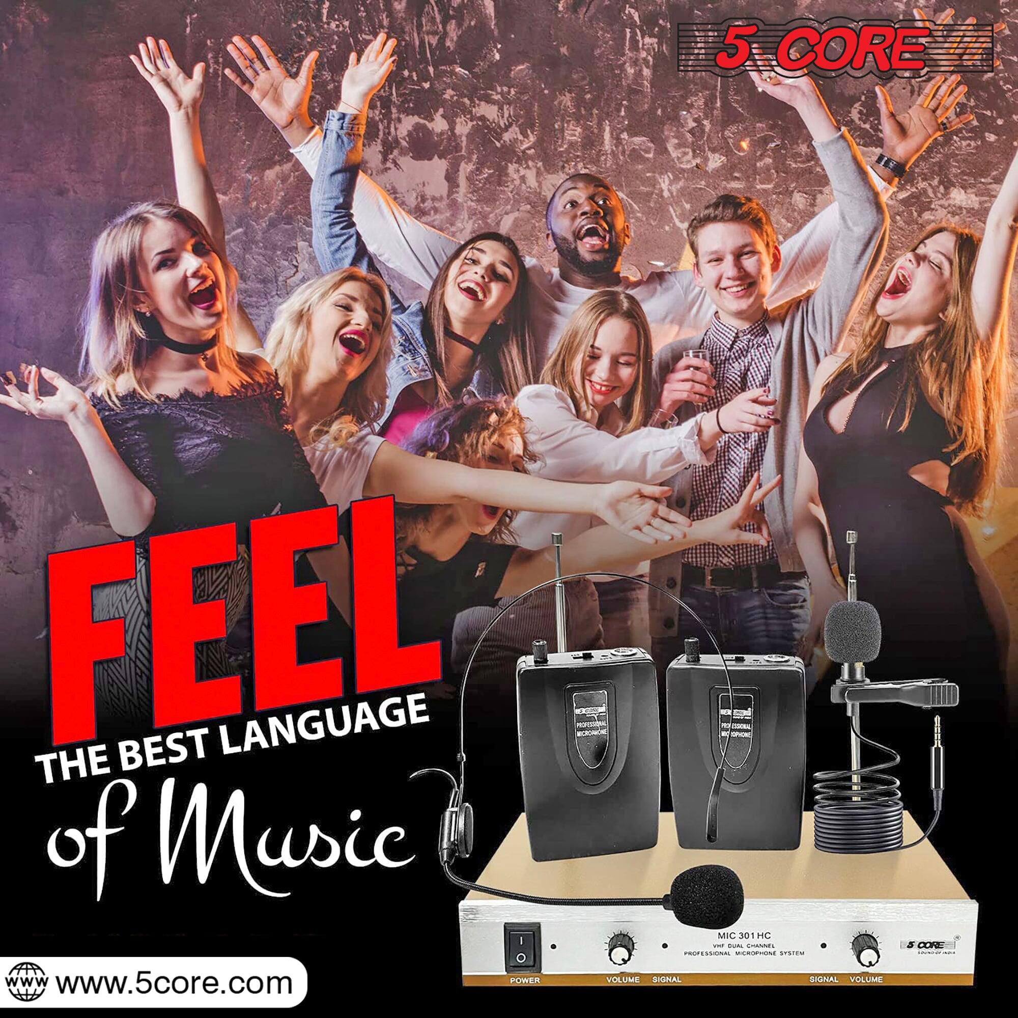 5 CORE, FEEL THE BEST LANGUAGE OF MUSIC, www.5core.com, MIC 30 HC, TULLO, SIGNAL, VOLUVE, STUTAL, 5 CON