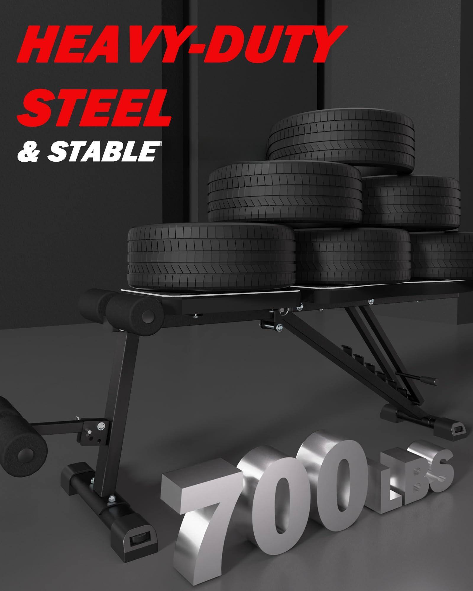 HEAVY-DUTY  
STEEL & STABLE  
700 LBS