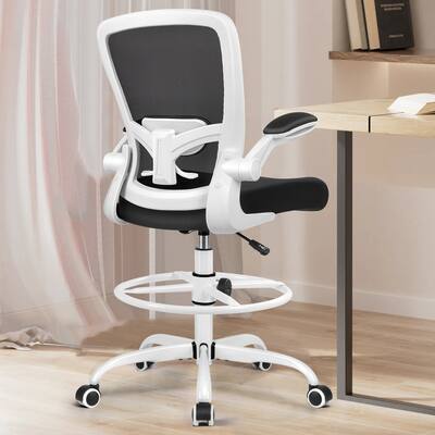 KERDOM High Back Drafting Chair Ergonomic Tall Office Chair With KERDOM High Back Drafting Chair Ergonomic Tall Office Chair With