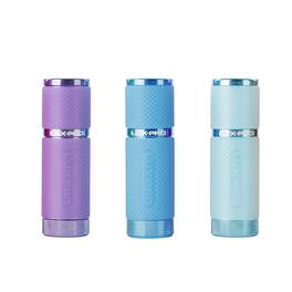 LUXPRO - Glow-in-the-dark LED Flashlight 3-Pack, 100 Lumens - Purple, Blue, Teal