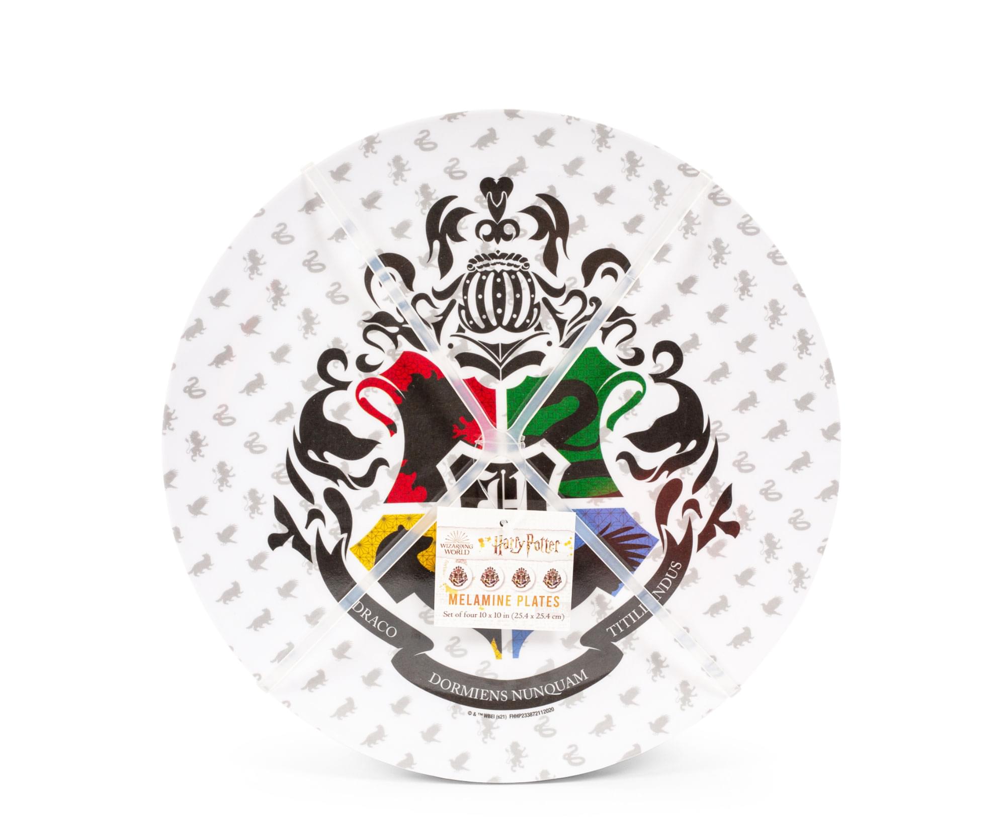 Harry Potter MELAMINE PLATES Set of 4 (10.24 cm) DRACO TITILLI 2 2 DORMIENS NUNQUAM AP - g S 3 a a &