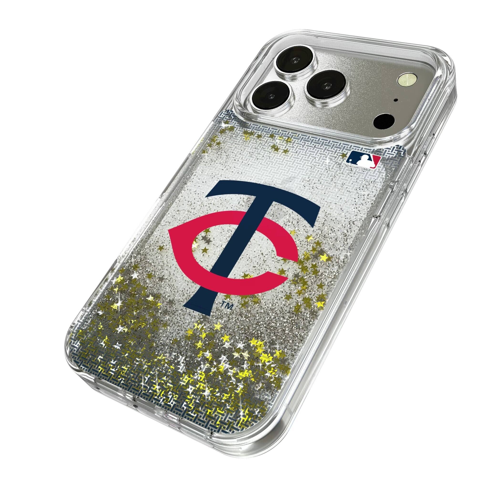 Alt View 1. Keyscaper - Linen Logo iPhone Glitter Case - 16 Pro Max - Multicolor.