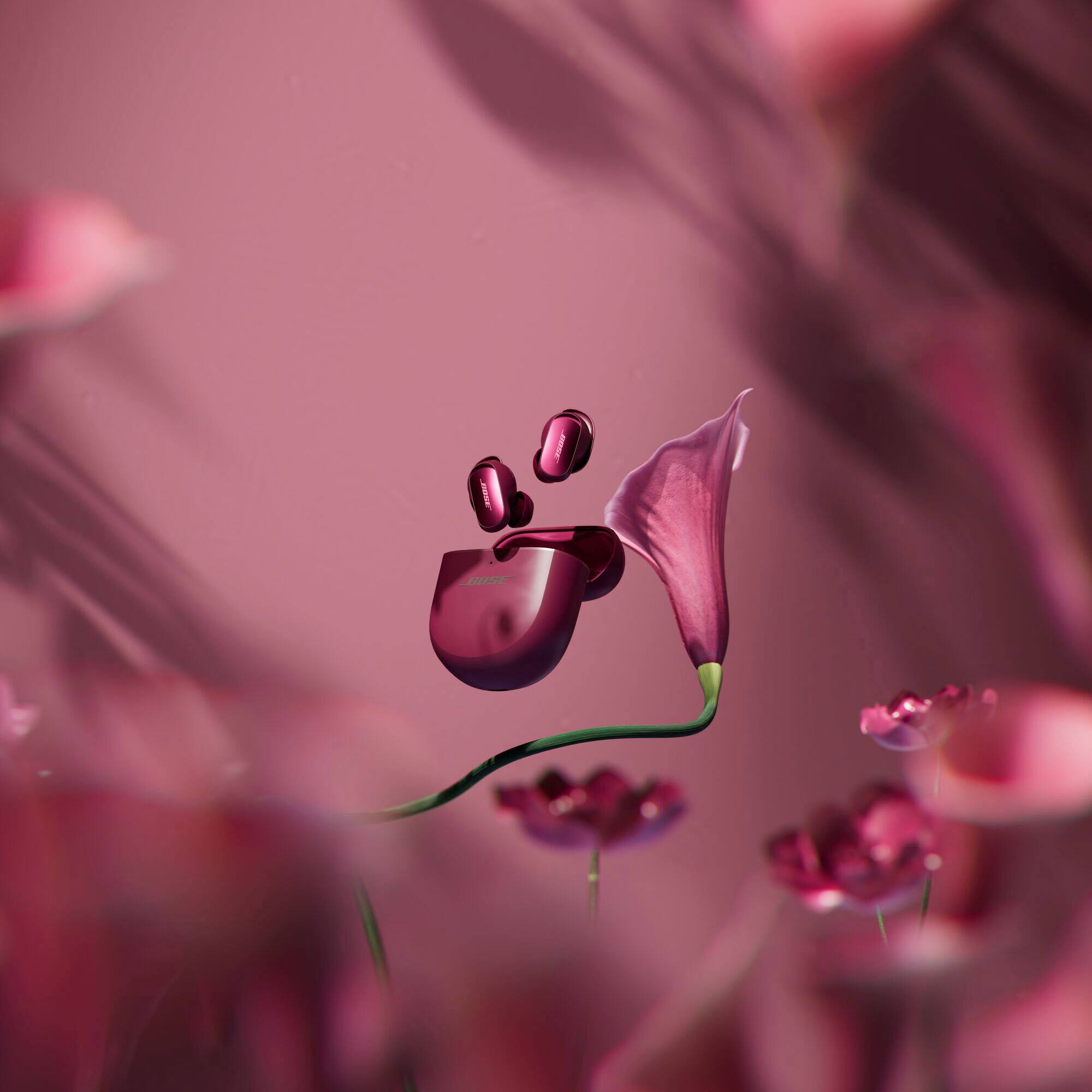 Alt View 3. Bose - QuietComfort Ultra (2nd Gen) True Wireless Noise Cancelling In-Ear Earbuds - Deep Plum.