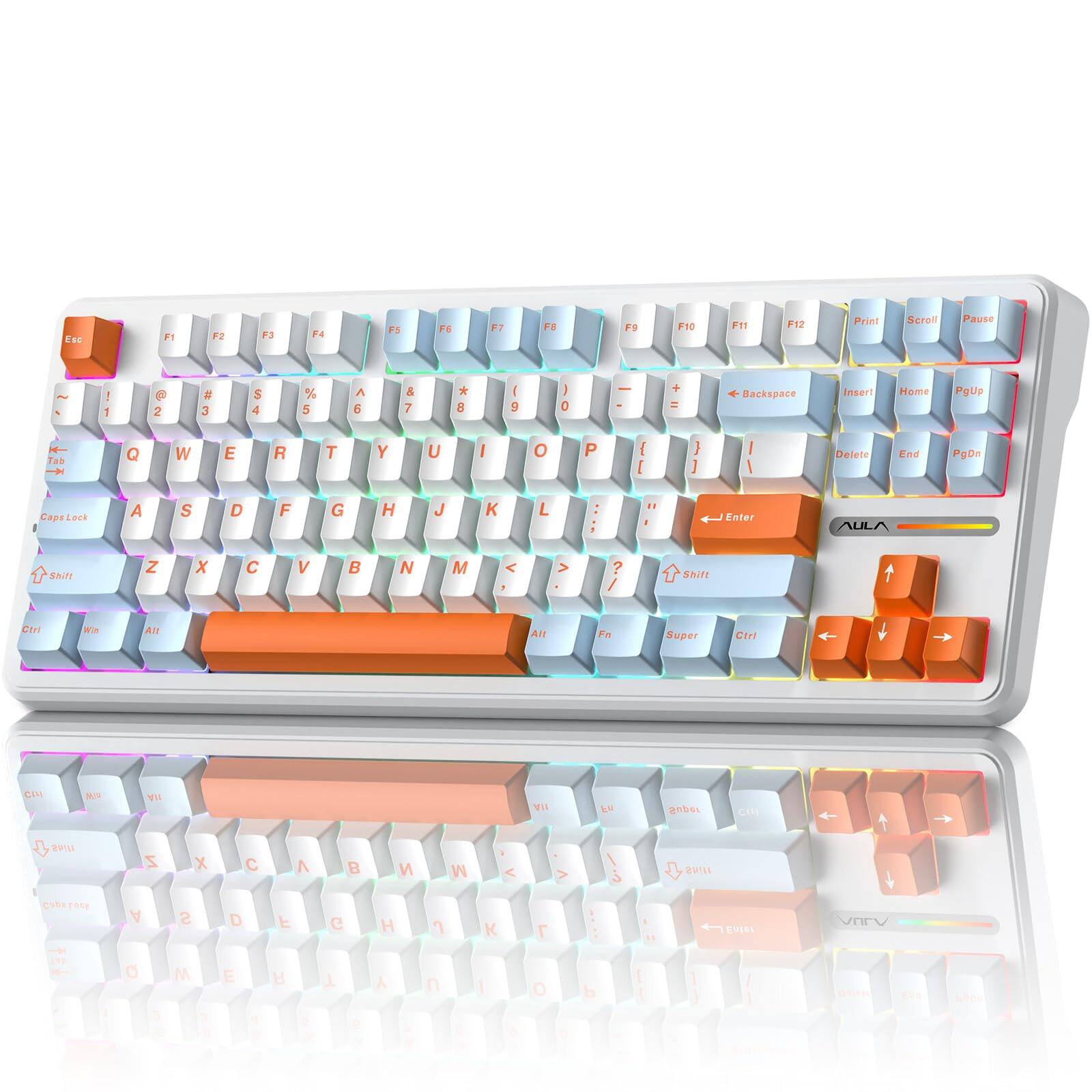 Sure, here is the corrected and grouped text from the image:

```
F1 F2 F3 F4 F5 F6 F7 F8 F9 F10 F11 F12 Print Scroll Pause

1 2 3 4 5 6 7 8 9 0 - = Backspace Insert Home PgUp

Q W E R T Y U I O P [ ] \ Delete End PgDn

A S D F G H J K L ; ' Enter

Z X C V B N M , . / Shift

Caps Lock Shift

Ctrl Win Alt Fn Super Ctrl

Esc F1 F2 F3 F4 F5 F6 F7 F8 F9 F10 F11 F12 Print Scroll Pause

1 2 3 4 5 6 7 8 9 0 - = Backspace Insert Home PgUp

Q W E R T Y U I O P [ ] \ Delete End PgDn

A S D F G H J K L ; ' Enter

Z X C V B N M , . / Shift

Caps Lock Shift

Ctrl Win Alt Fn Super Ctrl

Esc F1 F2 F3 F4 F5 F