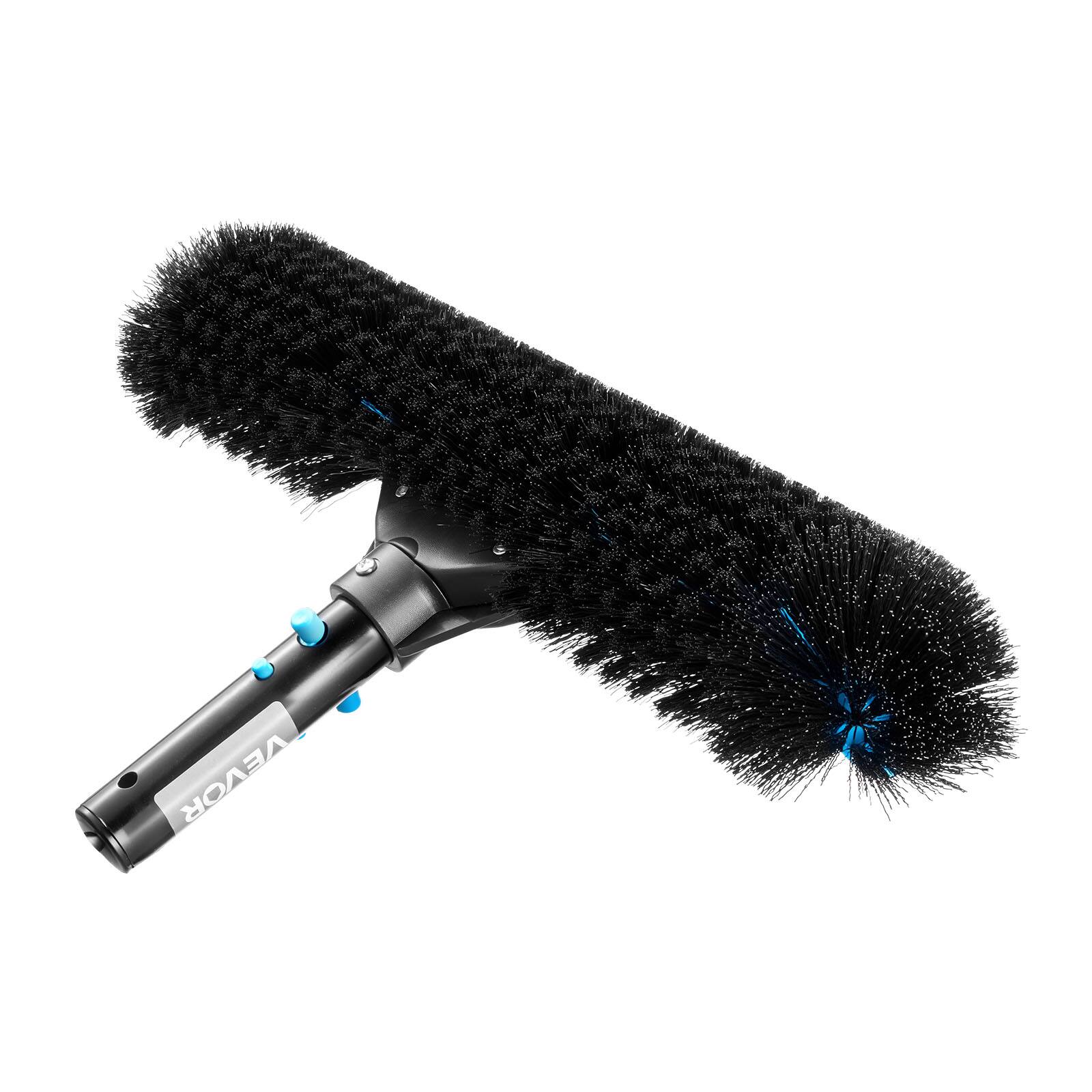 Alt View 5. VEVOR - 20-Inch Pool Brush Head with Nylon Bristles and Aluminum Connector, Durable Curved Design for Cleaning Inground - Blue-black.