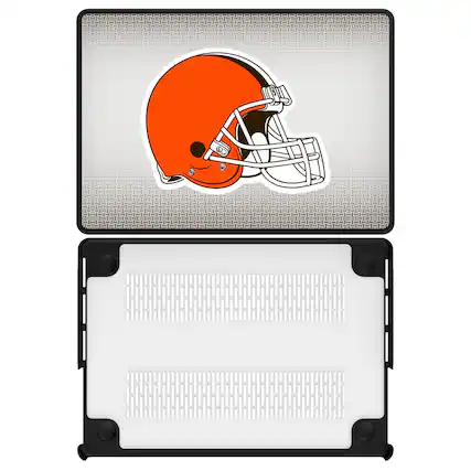 Front. Keyscaper - Cleveland Browns Linen MacBook Case - Air 13 in - Multicolor.