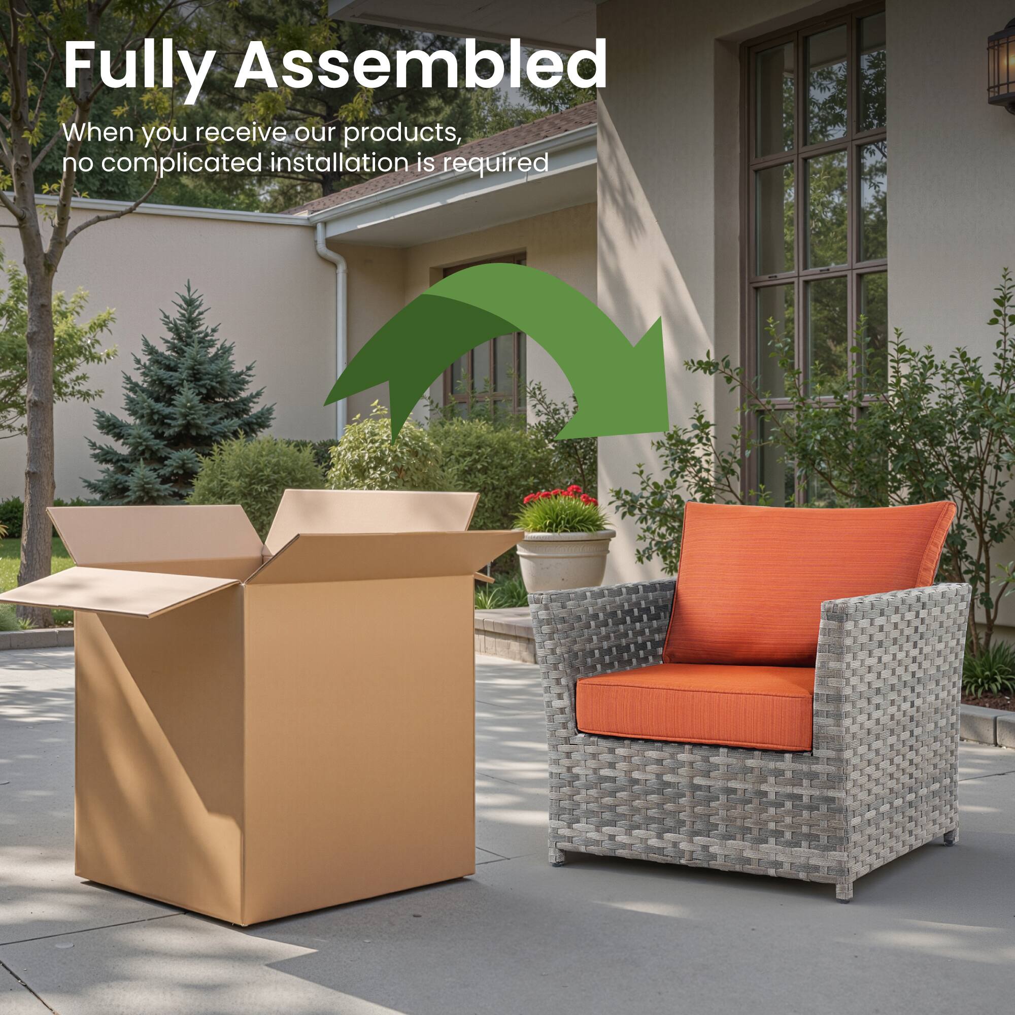 Fully Assembled

When you receive our products, no complicated installation is required