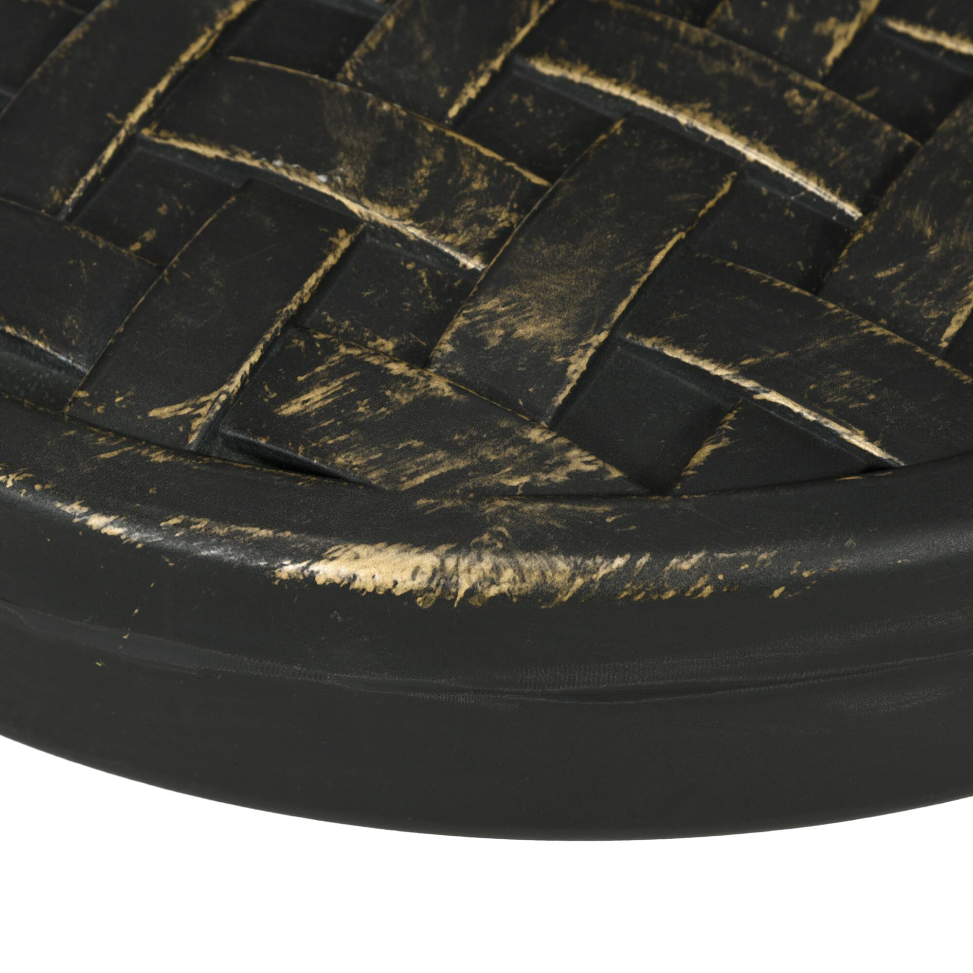 Alt View 5. Outsunny - 18" Patio Umbrella Base, 40 lbs. Concrete Heavy Duty Umbrella Stand with Metal Umbrella Holder - Bronze.