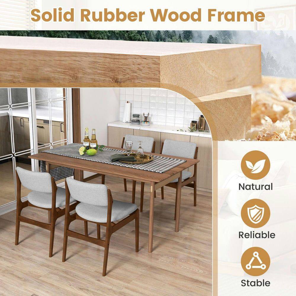 Solid Rubber Wood Frame  
Natural  
Reliable  
Stable