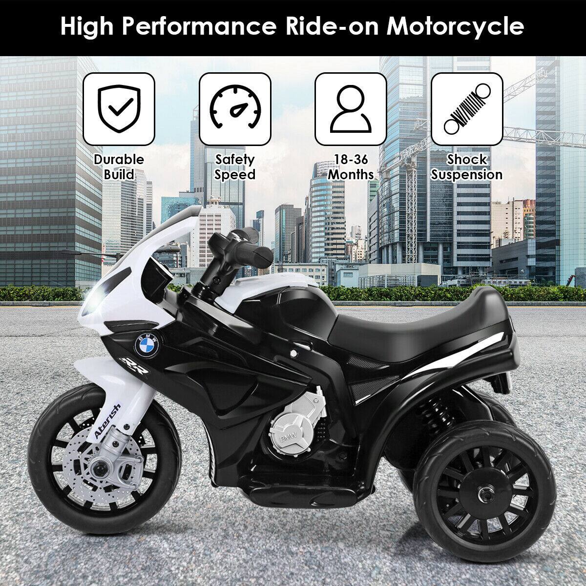 High Performance Ride-on Motorcycle

- Durable Build
- Safety Speed
- 18-36 Months
- Shock Suspension