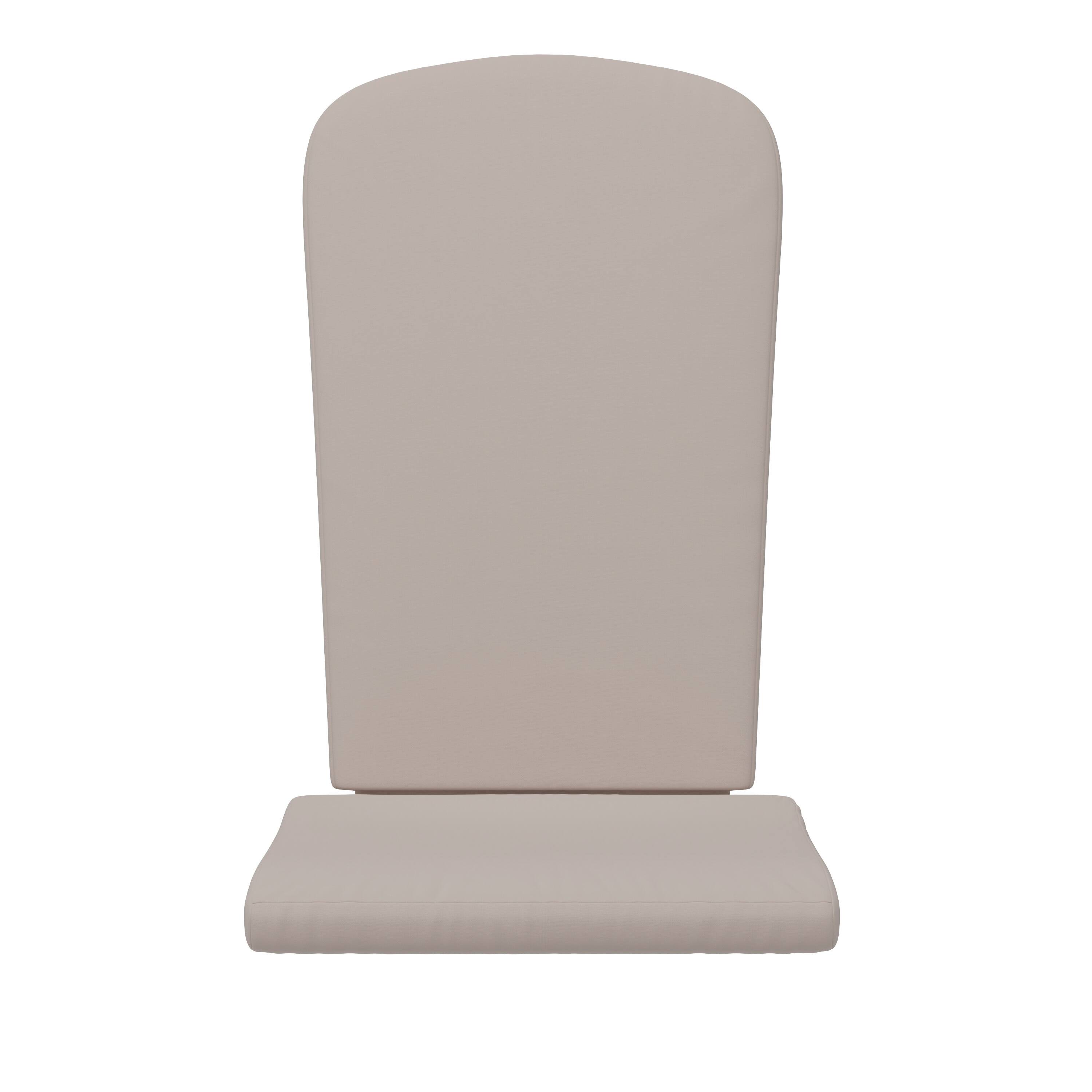 Alt View 10. Emma + Oliver - Hammond All-Weather Indoor and Outdoor Cushions for Adirondack Chairs and High Back Patio Chairs - Cream.