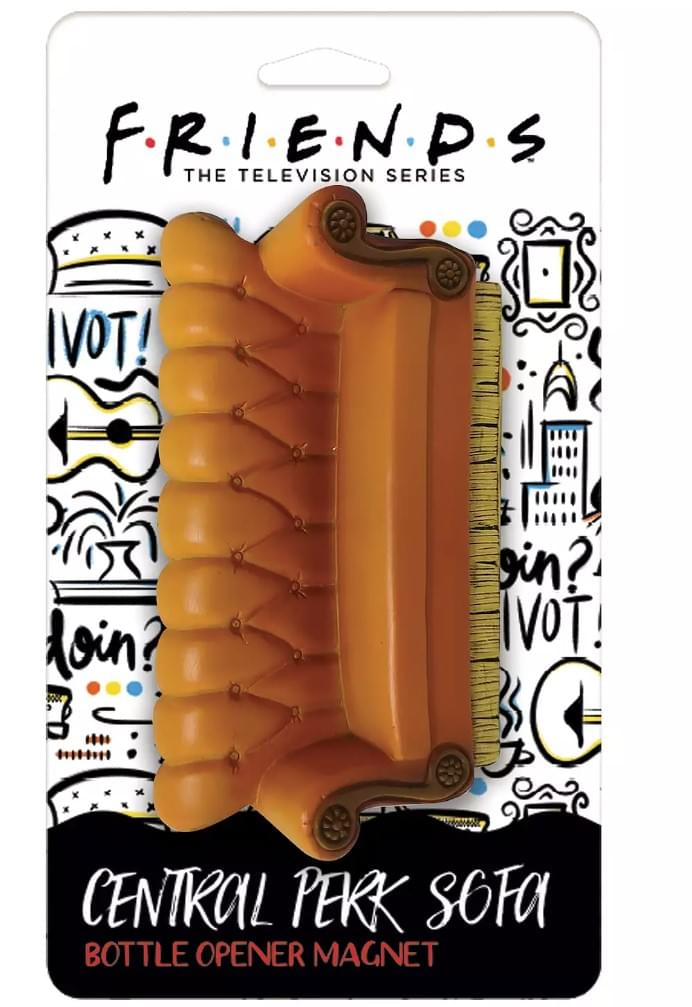 F.R.I.E.N.D.S THE TELEVISION SERIES  
IVOT!  
Do in?  
IVOT!  
CENTRAL PERK SOFA  
BOTTLE OPENER MAGNET
