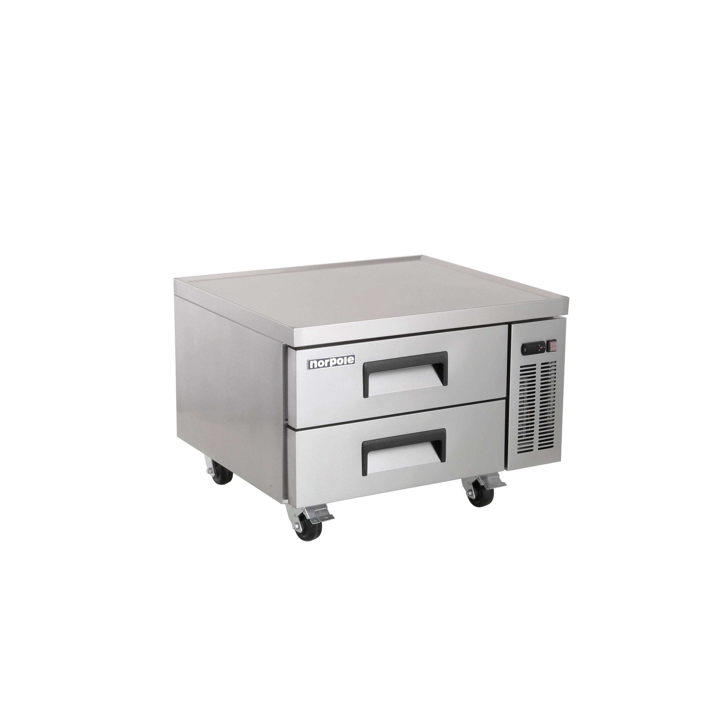 Alt View 5. Magic Chef - Commercial 36 in. 29 cu. ft. Chef Base Refrigerator in Stainless Steel - Stainless Steel.